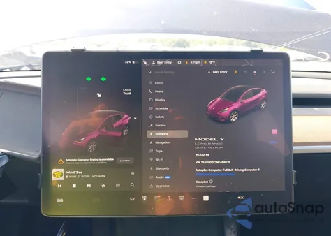 2022 Tesla Model Y Long Range Dual Motor All-Wheel Drive из США, поврежденный, VIN 7SAYGDEE2NF459875